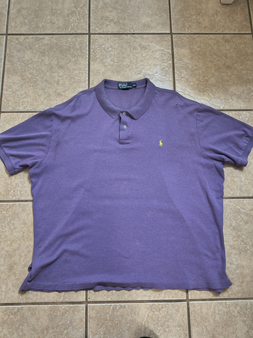 Polo by Ralph Lauren Lavender Short-Sleeve Polo with Yellow Pony